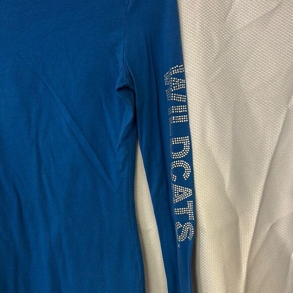 Fitted Blue Long Sleeve Tee with UK Graphic - Picture 6 of 6